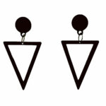 گوشواره زنانه طرح مثلث کد E.MS.S.B.11